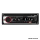 AUTO RÁDIO MP3 BLUETOOTH DUAL USB SINGLE RED
